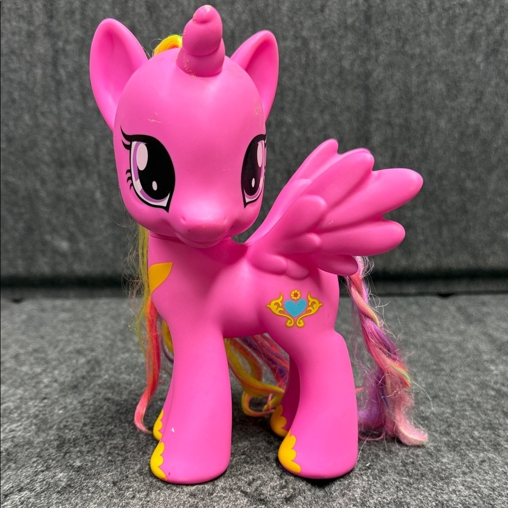 My Little Pony 2013 Pink Unicorn with Yellow and Blue Details